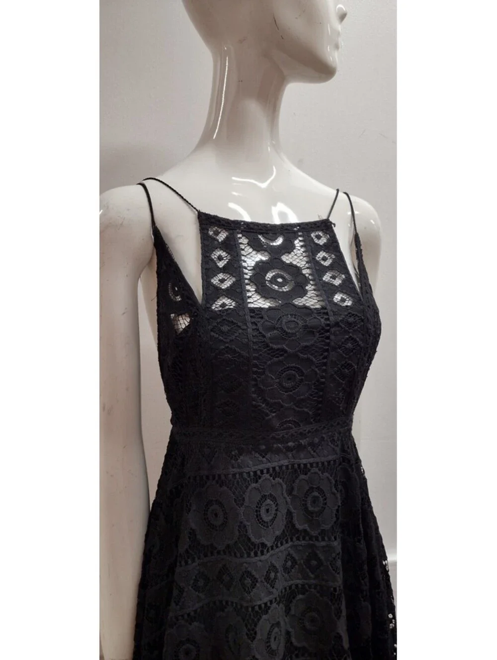 FREE PEOPLE Black Backless Party Sexy Dress Sundress Kierchief Size 2 S TAG 128$